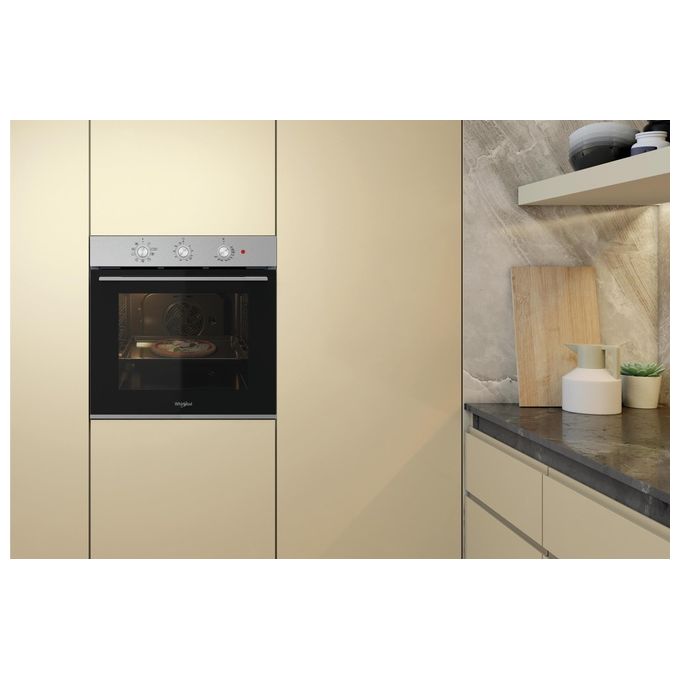 Whirlpool OMK38HU0X Forno elettrico Idrolitico Multifunzione 71 litri Classe A inox