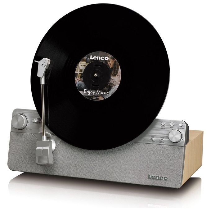 Lenco Giradischi LS Series LSA 071 Design Elegante in Silver e Legno