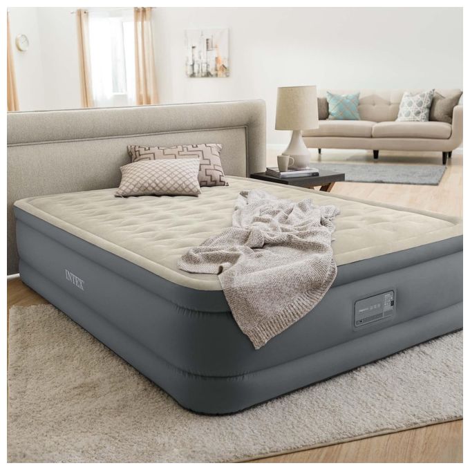 Intex Materasso Elevated Premiere Matrimoniale Con Tecnologia Fiber Tech