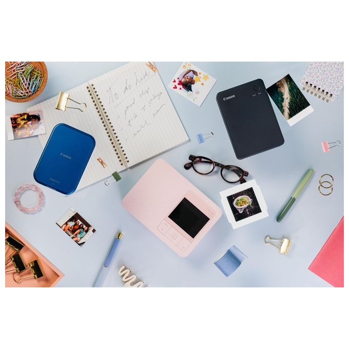Canon Stampante portatile SELPHY QX20: per la stampa Wi-Fi direttamente dal tuo dispositivo smart. Stampa a sublimazione 2 formati di stampe con adesivo rimovibile e ricarica USB-C - Bianco