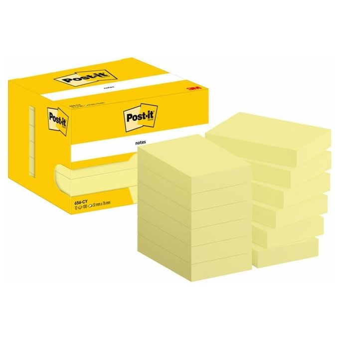 Post-It Confezione 12 Note 656 Giallo Canary