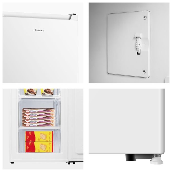 Hisense FV78D4AWE Congelatore Verticale Statico Classe E Capacita' Lorda 65 Litri Colore Bianco