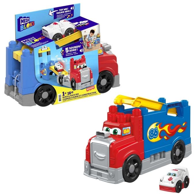 Mega Bloks FVJ01 - Auto Treno Monta E Sfreccia