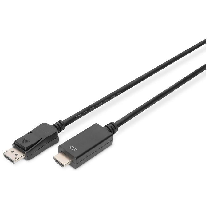 Digitus Cavo Displayport 1.2 a Hdmi 4kx2k 2mt