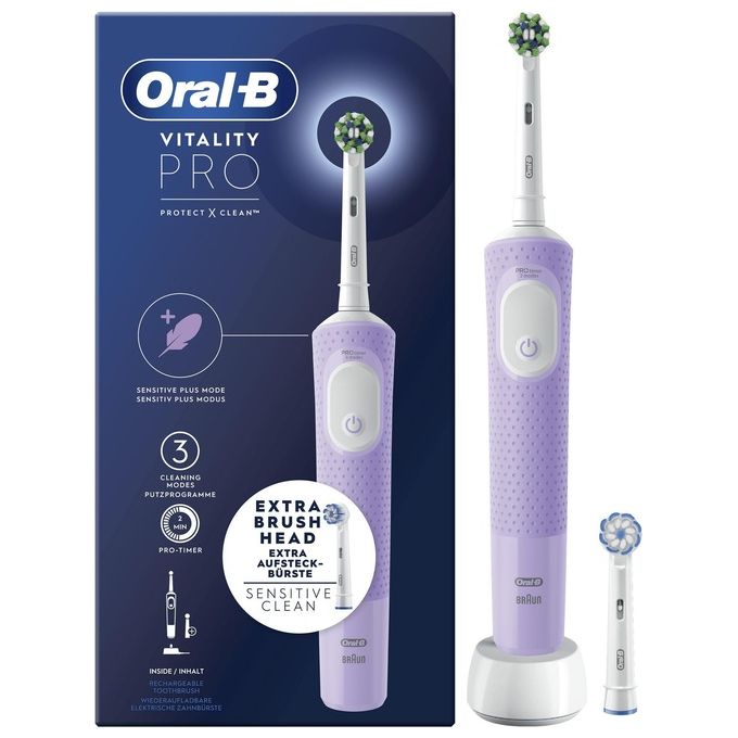 Braun Oral B Spazzolino Elettrico Vitality Pro Lilla