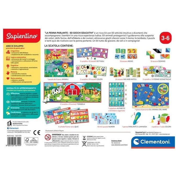 Clementoni Gioco Educativo Sapientino Penna 50 Giochi