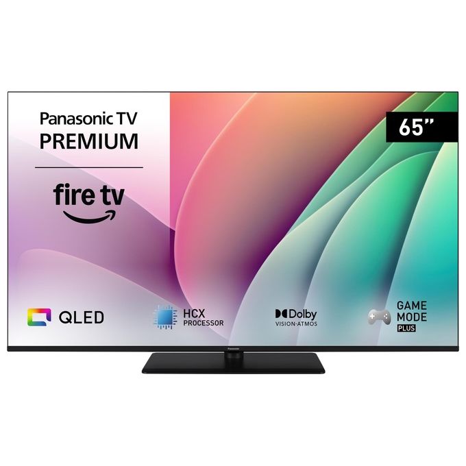 Panasonic TV-65W80AEZ Serie W80 65 Pollici Smart TV OLED 4K Ultra HD 2024 Fire TV Dolby Vision e Atmos Modalita' Game Plus Controllo Vocale Alexa Airplay Nero