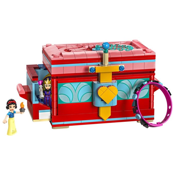 LEGO Disney Portagioie di Biancaneve Giocattolo Principesse da Costruire Giochi per Bambine e Bambini da 6 Anni con Mini Bamboline Accessori e un Braccialetto Personalizzabile Idea Regalo 43276