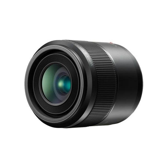 Panasonic H-HS030E Lumix G Obiettivo Macro 30mm f2.8 MEGA O.I.S. 46mm filtro colore Nero