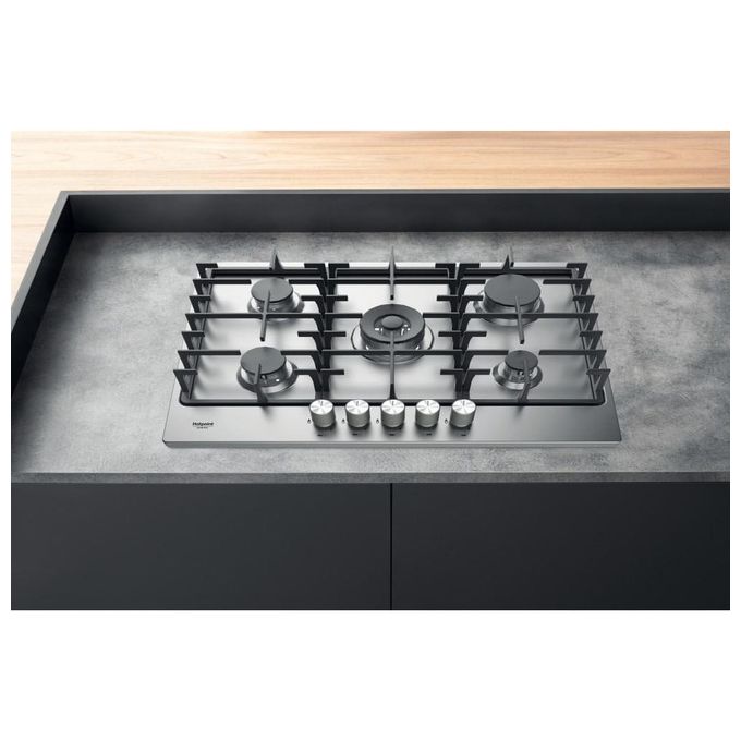 Hotpoint PPH 75G D-IX Piano Cottura a Gas 5 Zone 73cm  Inox