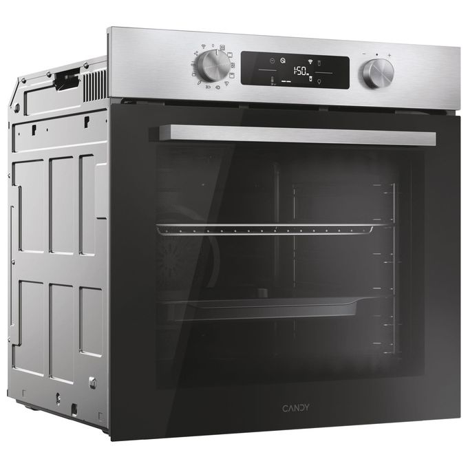 Candy CA6 N3B3YTX1 New Moderna Forno Elettrico da Incasso Ventilato Multifunzione con Grill Wi-Fi Bluetooth 78 Litri 60 cm Classe A colore Acciaio Inox