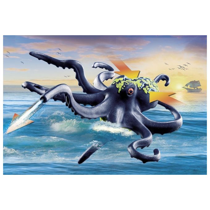 Playmobil Pirates Pirata Contro Piovra Gigante