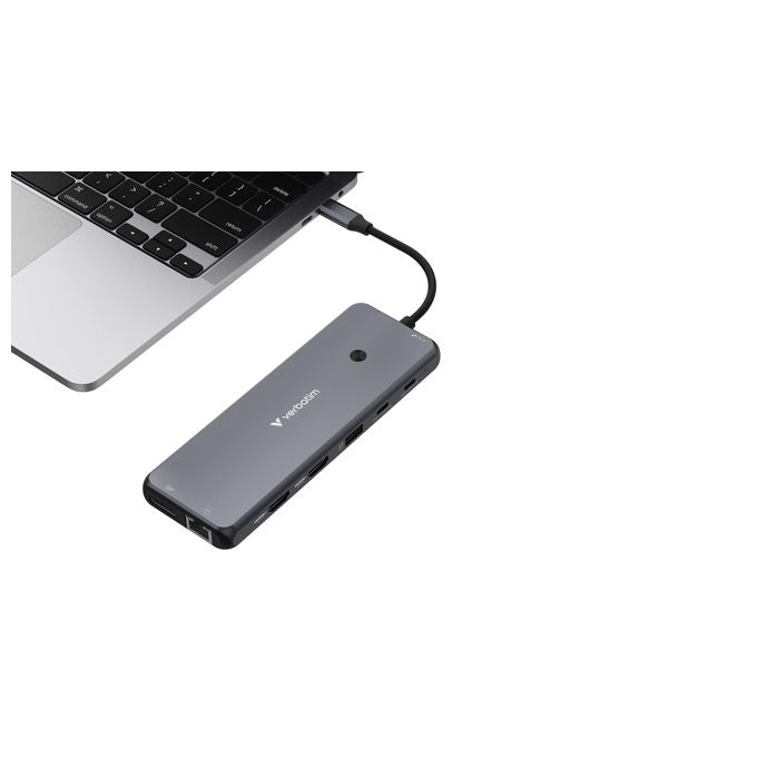 Verbatim CMH-13 Multiport Hub 13 Porte Usb Tipo-c 10000 Mbit-s Argento