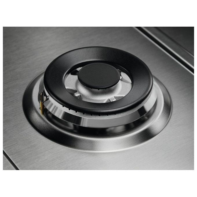 Electrolux KGS6436SX Piano Cottura a Gas 4 Fuochi Griglie in Ghisa Bruciatore Tripla Corona 60 cm Acciaio Inox