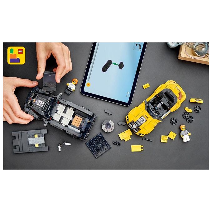 LEGO Speed Champions Mercedes-AMG G 63 e Mercedes-AMG SL 63 Macchine Giocattolo da Costruire 2 Modellini di Auto per Bambini e Bambine da 10 Anni con Minifigure di Piloti Regalo di Compleanno 76924