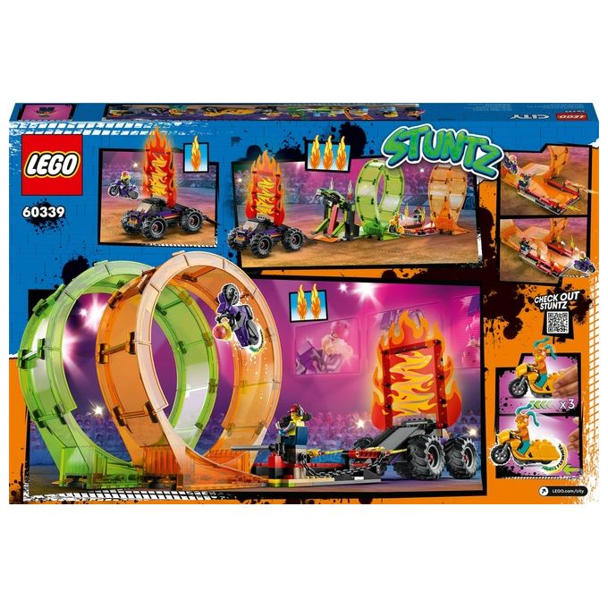 LEGO 60339 Arena delle acrobazie Set da costruzione 598 pezzi 7 minifigure colore Multicolore