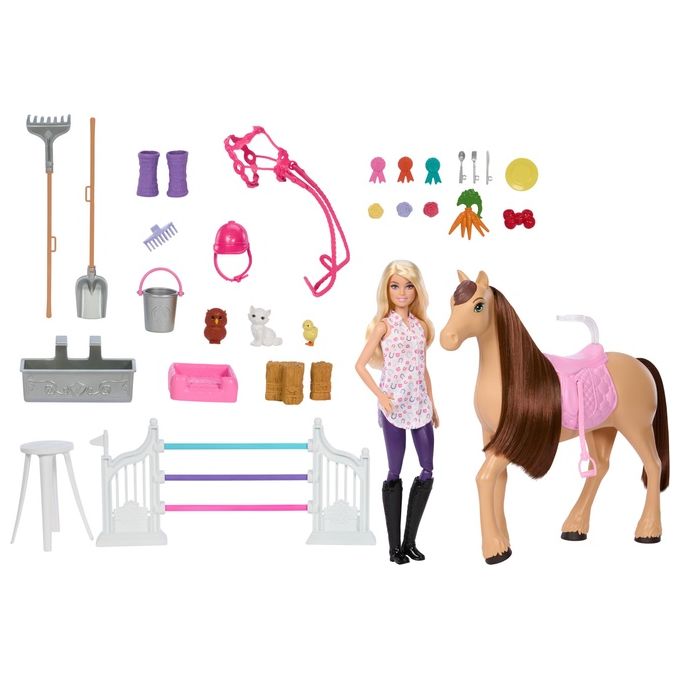 Mattel Set Bambola Barbie Ultimate Stable Mysteries The Great Horse Chase