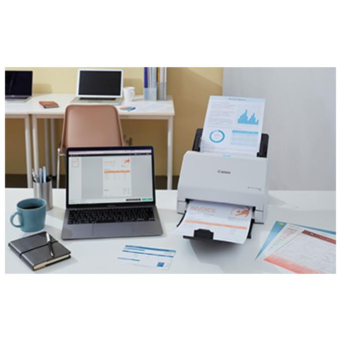 Canon imageFORMULA R30 Scanner con ADF  Alimentatore di Fogli 600x600 DPI A4 Bianco