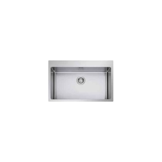 Apell LNR75FBC RADIUS R12 Lavello Acciaio inox spazzolato da incasso 1 vasca Bordo Piatto 75x51cm