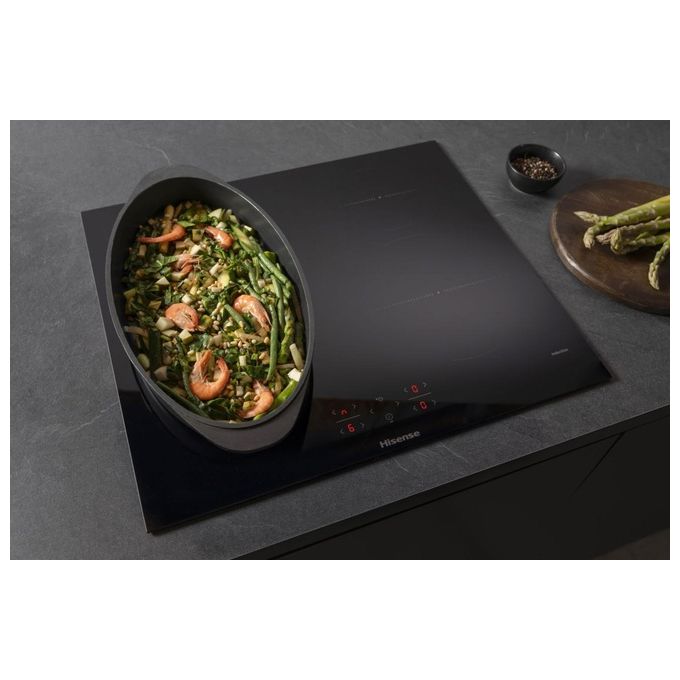 Hisense HI6421BSC Piano cottura a induzione Super Zone 23 cm Controllo Touch Nero