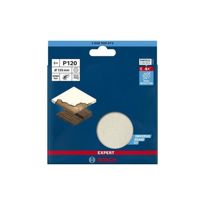 Bosch EXPERT Disco Abrasivo Rete M480 125mm K120 5x