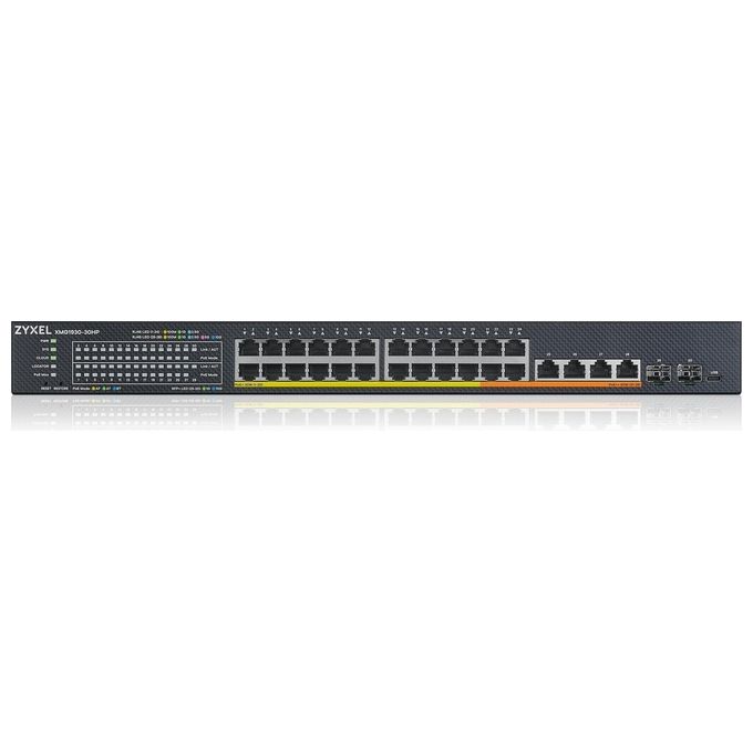 Zyxel XMG1930-30HP Gestito L3 2.5G Ethernet 100-1000-2500 Supporto Power over Ethernet 1U Nero
