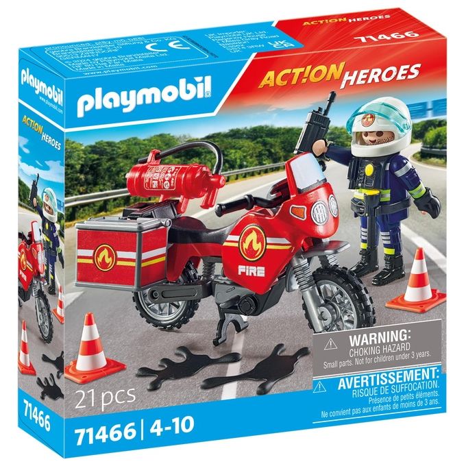 Playmobil Action Heroes Moto dei Pompieri