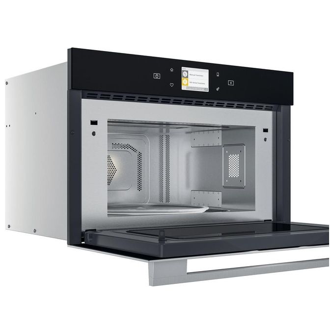 Whirlpool W9 MD260IXL Forno a Microonde Combinato da Incasso con Grill Capacita' 31 Litri Potenza 1000 W Funzione DualCrisp Steam Jet Start DeFrost Display LCD Acciaio Inox