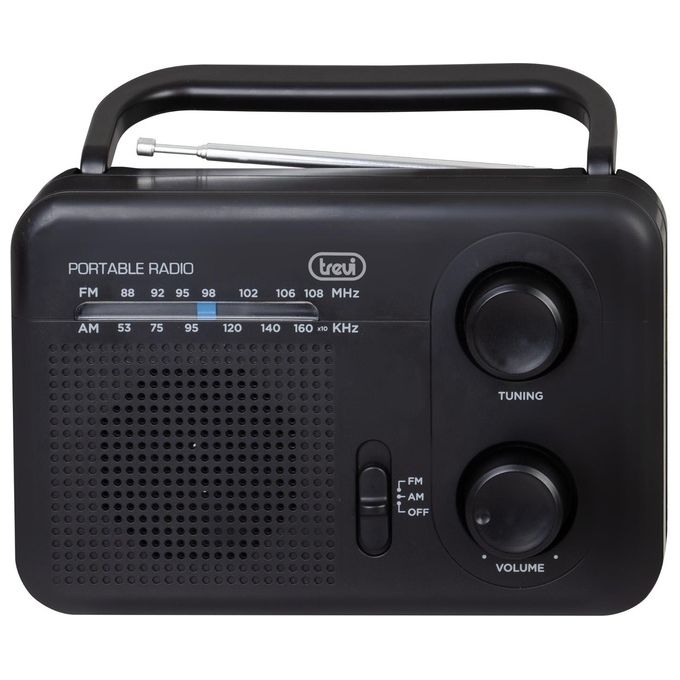 Trevi 0RA7F6400 Radio Portatile Analogico Nero