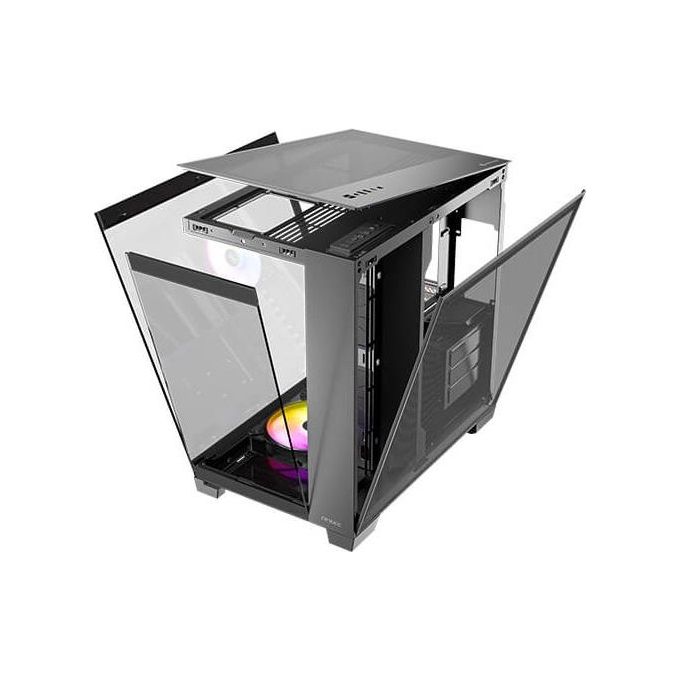 Antec C8 Argb 2 Ventole Tqr da 160 Mm e 1 Tq 140 Mm Argb Pwm Incluse Layout a Doppia Camera Tipo C Supporto Radiatore da 360 Mm Pannelli Frontali e Laterali Tg Senza Cuciture Compatibile Rtx 40