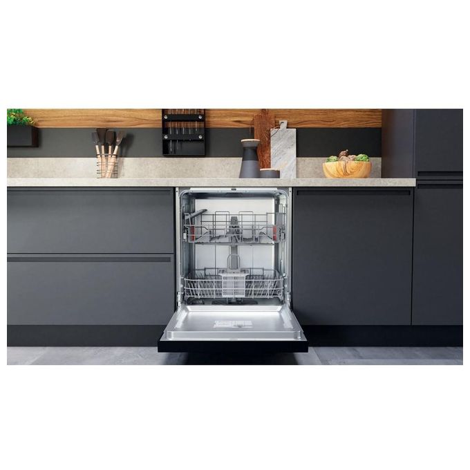 Hotpoint HB 4010 B Lavastoviglie da incasso a Scomparsa Parziale 13 Coperti Classe energetica F 5 programmi Cesti Flexiload 60 cm