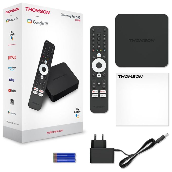 Thomson Streaming Box Ultra HD Android con Risoluzione Avanzata e integrazione Smart 4K