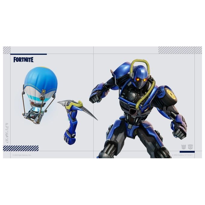 Epic Games Fortnite pacchetto Transformers Nintendo Switch 3 costumi 1000 V Buck