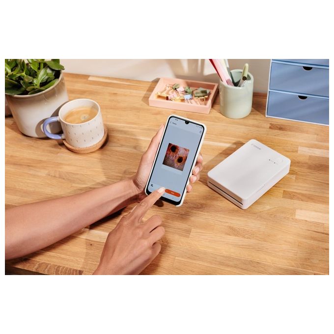 Canon Stampante portatile SELPHY QX20: per la stampa Wi-Fi direttamente dal tuo dispositivo smart. Stampa a sublimazione 2 formati di stampe con adesivo rimovibile e ricarica USB-C - Nero