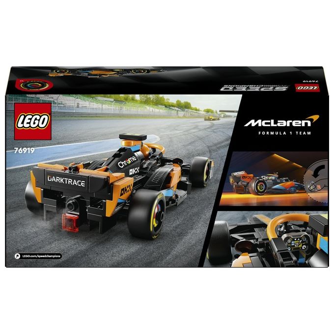 LEGO Speed Champions 76919 Mono Splitposto da Corsa McLaren Formula 1 2023, Macchina Giocattolo F1 per Bambini 9+, Auto da Costruire