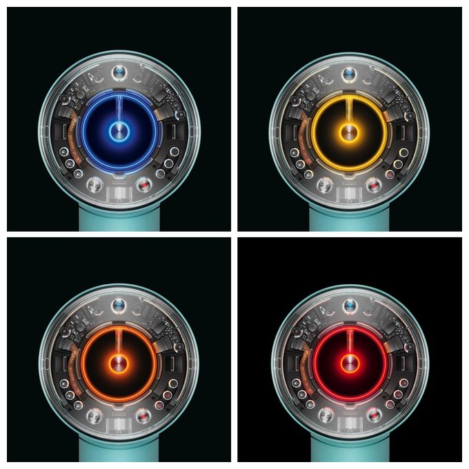 Dyson Super Sonic Nural Asciugacapelli 1600W 4 Temperature con Accessori Acquamarina
