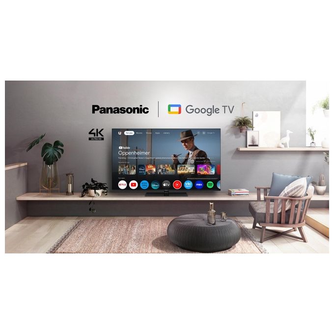 Panasonic TN-65W70AEZ Serie W70 65 inch 4K Ultra HD LED Smart TV 2024 Google Assistant Chromecast Dolby Vision and Atmos Game Mode Bluetooth Per un  Esperienza Visiva Ottimale