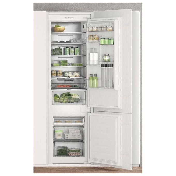 WHIRLPOOL WHC20T352 Frigorifero Combinato Capacita' 280 Litri Classe energetica E NoFrost Allarme porta aperta Zen Inverter Technology 193,5cm Bianco WHC20T352