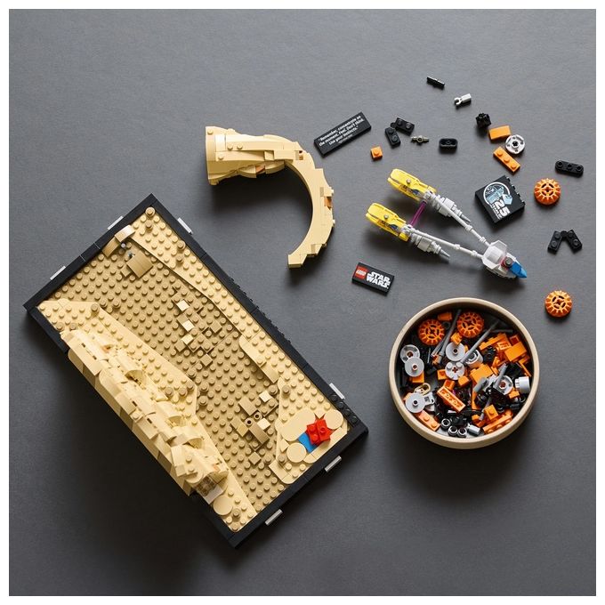 LEGO Star Wars Diorama Gara dei Sgusci su Mos Espa di Anakin Skywalker, Kit Modellismo per Adulti dal Film La Minaccia Fantasma, Gadget da Collezione