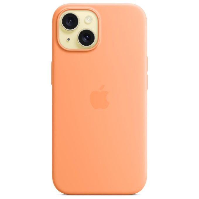 Apple Custodia MagSafe in Silicone per iPhone 15 Aranciata ​​​​​​​