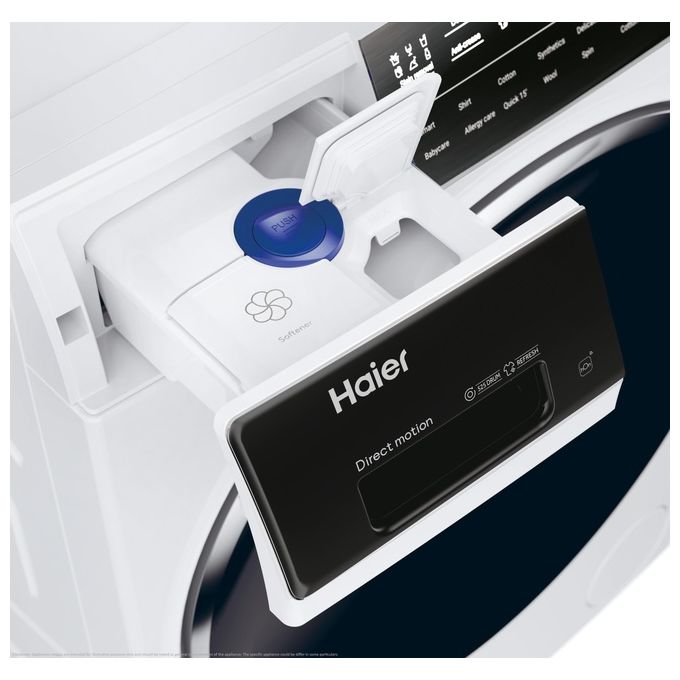 Haier HW100BD149 Lavatrice caricamento frontale 10 kg Classe A Profondita' 54 cm Centrifuga 1400 giri Motore Inverter Funzione Vapore colore Bianco Wifi