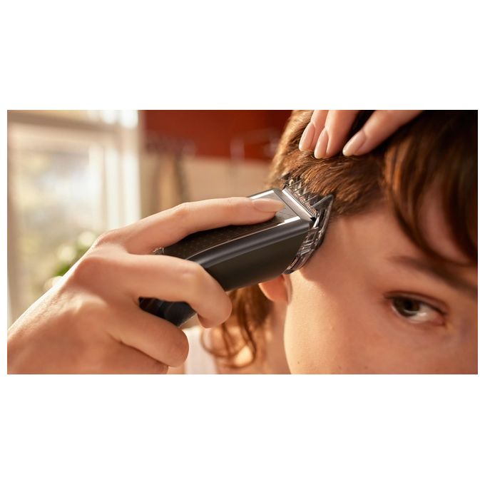 Philips HC5650-15 Serie 5000 Tagliacapelli 28 lunghezze 0,5-28 mm DualCut Trim-n-Flow autonomia 90 min colore Nero Argento