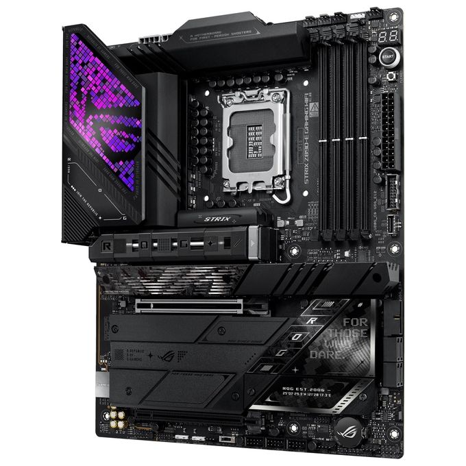 ASUS ROG Strix Z890-E Gaming WiFi Scheda Madre Intel ATX 18122 Fasi di Alimenrtazione Slot DDR5 PCIe 5.0 GPU di Nuova Generazione 7 slot M.2 WiFi 7 AI Overclocking AI Networking II