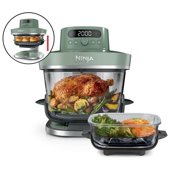 Ninja friggitrice ad aria in vetro xl ninja crispi pro 5 in 1 - verde muschio