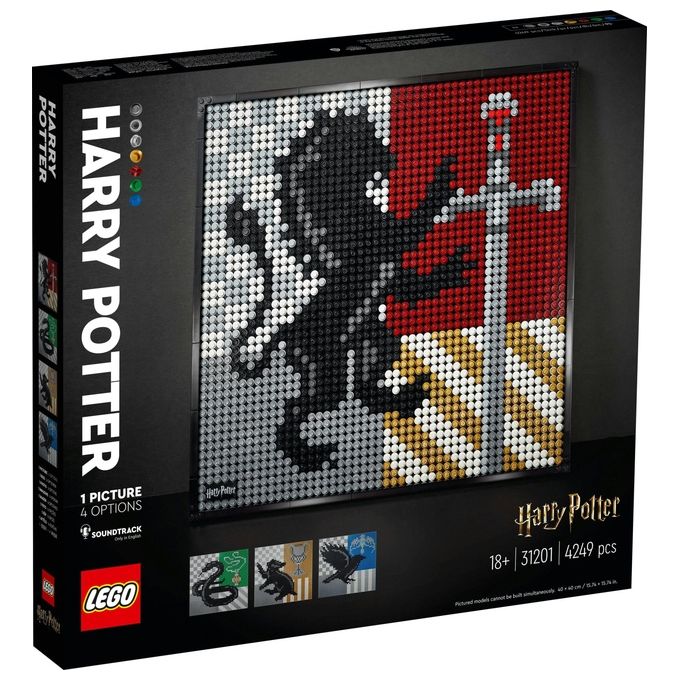 LEGO Art Harry Potter Hogwarts Crests