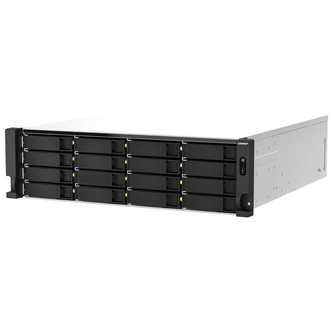Qnap TS-h2287XU-RP NAS Armadio 3U Collegamento ethernet LAN Nero-Bianco E-2336