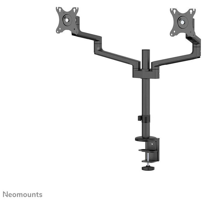 Newstar Neomounts Screen Desk Mount Supporto da Scrivania Full Motion per Due Schermi 17-27'' Nero