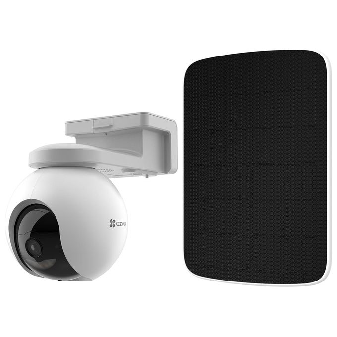 Ezviz Kit Hb8 Telecamera Motorizzata Da Esterno A Batteria 4mp  Solar Panel