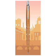Parker Jotter Penna a Sfera Edizione Speciale Rome Bronze Ct Punta Media con Inchiostro Blu Confezione Regalo