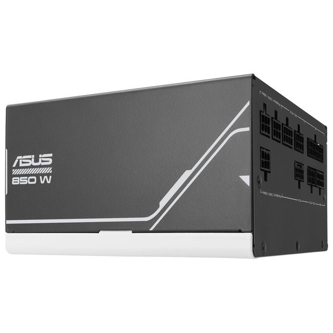 ASUS Prime 850W Gold Alimentatore Modulare per PC 850W di Potenza PCle Gen 5.0 80 Plus Gold Standard ATX 3.0 Ventola con Doppio Cuscinetto a Sfera Bianco PRIME-850W-GOLD